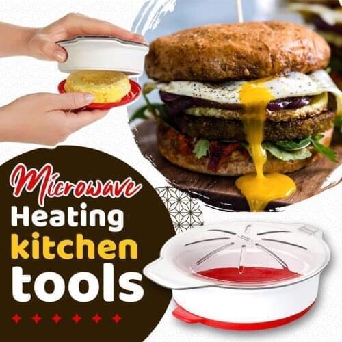 Microwave Heating Kitchen Tools Round Shape Egg Steamer Cooking Mold Egg Poacher Kitchen gadgets Fried Egg Tool