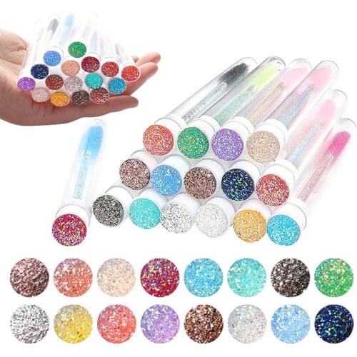 Reusable Eyelash Spoolies Lash Mascara Wands Replaceable Dust-proof Tube Eyebrow Brush Tube Eyelash Lip Brushes Comb