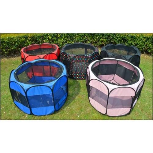 Wholesale 85*85*61cm Portable folding dog tent Pet octahedral fence Cat nest kennel Dog Accessories