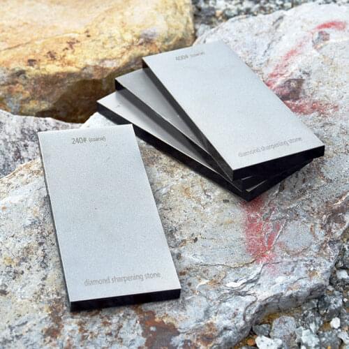 Professional Diamond Bar 240 400 600 1000 Sharpening Stone Polishing Hone Block Whetstone Knife Tool Wood Non-slip Acrylic Base