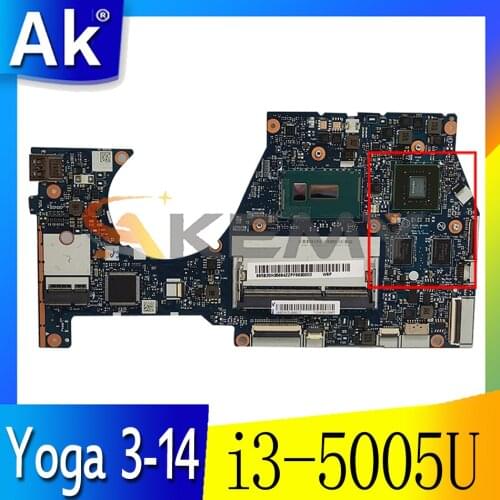 For Lenovo Yoga 3-14 laptop motherboard BTUU1 NM-A381 motherboard W/ CPU i3 5005U GPU GT940M 2GB FUR 5B20K78778 Mainboard
