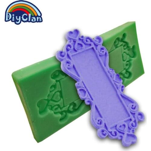 Retro mirror silicone fondant cake mold chocolate cupcake resin form cake tools for the kitchen baking frameworks F0114JZ35