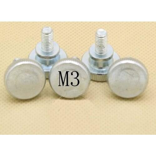 Hand screw high head knurling handle screw step double adjustment screw M3