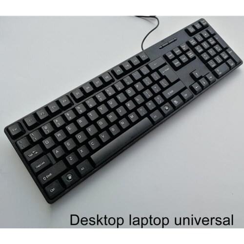 80% Off Universal Multi-language 104 Keys Ergonomic USB Wired Keyboard for Laptop PC