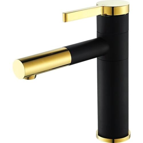 Pull Out Faucet Basin Faucet Hot and Cold Copper Single Hole Platform Basin Faucet Washroom Basin Faucet