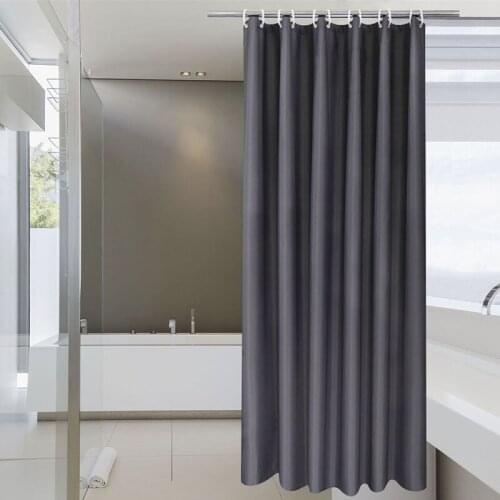 Modern Waterproof Polyester Fabric Bathroom Curtain Grey Shower Curtain Bath Screens Curtains for Gray Bath Curtain New