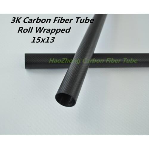 1pcs 15MM OD x 13MM ID Carbon Fiber Tube 3k 500MM Long with 100% full carbon, Quadcopter DIY 15*13 3KMatt / Glossy Finish