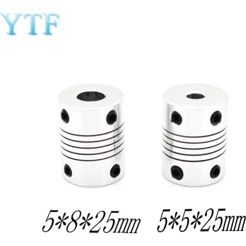 10Pcs/Lot 3D Printer Stepper Motor 5x5x25mm 5X8x25mm Flexible Coupler /Shaft Couplings