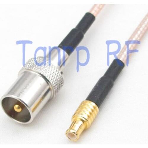 12in TV male plug to MCX male plug RF adapter connector 30CM Pigtail coaxial jumper extension cord cable RG316