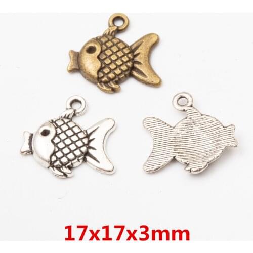30pcs Vintage Marine animal fish Pendant Charm for Jewelry Making DIY Handmade Horse Pendant 5838