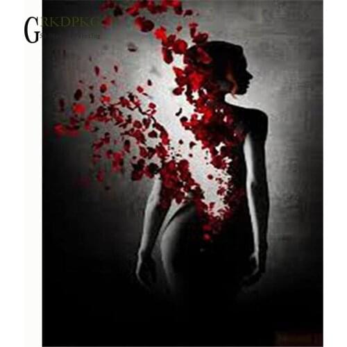 Diamond Painting Embroidery Diamond Mosaic Pattern Rhinestone Painting Sexy nude background woman Unfinished diamond embroidery