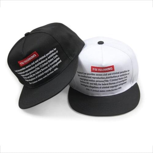 New spring Autumn cotton unisex letters print embroidery street dance trend Breathable flat brim hip hop adjust baseball cap