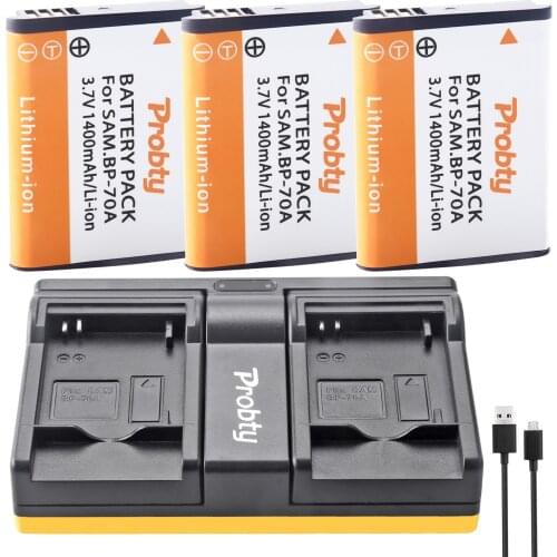 BP-70A Rechargeable Li ion Battery For Samsung PL80 PL90 PL100 PL101 PL120 PL1 PL100 ES70 DV100 DV10 DV100 DV101 DV150F DV90