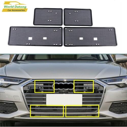 For Audi A6 C7 C8 2019 2020 Accessories Front Grille Insect Net Screening Insert Mesh Decoration Protection Covers Trim