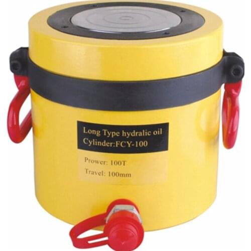 100T Hydraulic Jack 100mm Stroke Tipo Di Lunga Durata Hydraulic Jack Idraulico Ram FCY-100