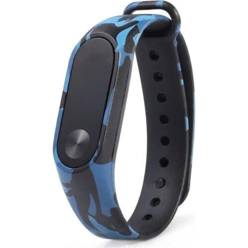 Camouflage watch strap wrist Band bracelet for Xiaomi Mi Band 2 replacement
