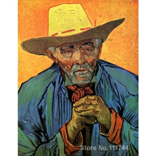 Art Oil paintings Portrait of Patience Escalier Vincent Van Gogh reproduction Handmade High quality