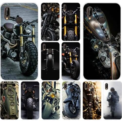 177H Classic Motorcycle Soft Silicone Tpu Cover Case for huawei p 20 lite pro y6 2017 mate 10 lite