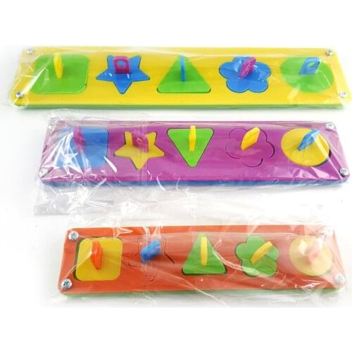 LHXMAS PET TOYS Parrot interactive toy Training toys Color shape building blocks More sizes