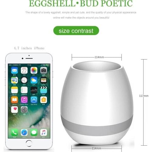 Music Speaker Mia Vogo Flowers Bluetooth Speakers Pot Planter with Wireless Bluetooth Speakers Plant Pot Smart Konnte speaker