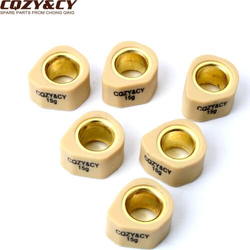 6pc Racing Roller Set / Variator Weights 20x15mm 8g 10g 13g 15g 19.5g for Peugeot SV125 Keeway F-ACT 125 Beta Eikon 125cc 150cc