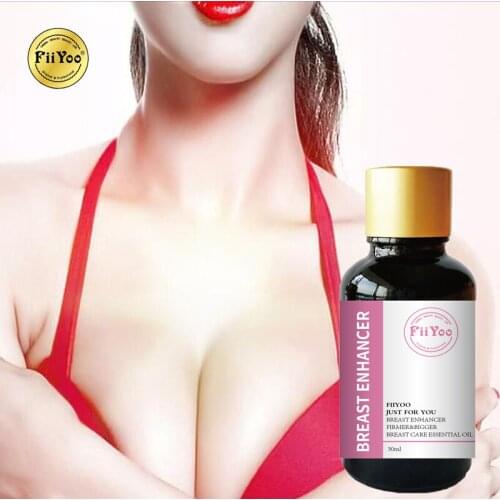 4 bottles supply) FiiYoo Breast Enlargement Essential Oil Women cup size Enhancer Increase Tightness Big Bust