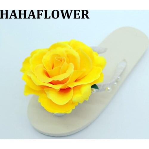 HAHAFLOWER Summer Fashion Female Womens Outdoor Indoor flat Flip Flops Shoes Beach Sandals Ladies Comfortable Slippers