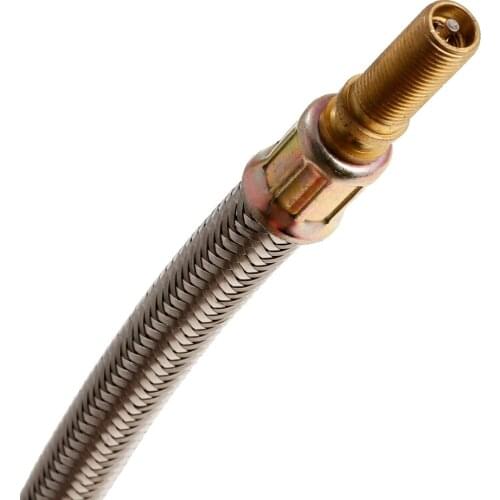 Replacement Steel Braided Tire Tyre Valve Extension Adapter for Bus Steam