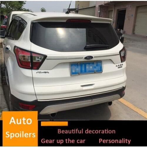 For Ford Escape Spoiler 2013-2018 Kuga ESCAPE High Quality ABS Material Car Rear Wing Primer Color Rear Spoiler Decoration 2016