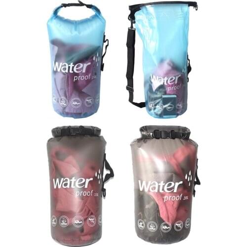 10L/20L Outdoor Portable Rafting Diving Dry Bag PVC Waterproof Folding Swimming Storage Bag For River Trekking
