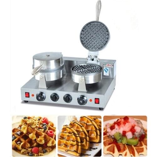 Double head waffle machine electric stainless steel waffle maker