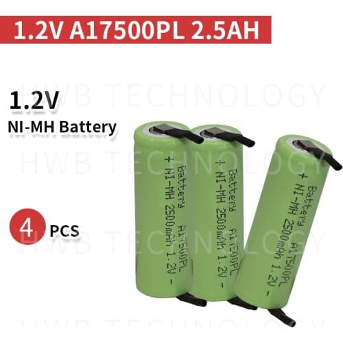 4PCS/lot Ni-MH 1.2V 2.5Ah Braun Oral-B ProCare Triumph Toothbrush Rechargeable Battery US