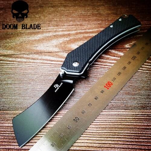 195mm 100% D2 Blade Ball Bearing Knives G10 Handle Folding Knife Tactical Survival Knife Outdoor Camping EDC Tool Utility Knife