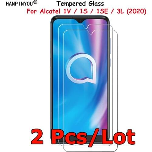 2 Pcs /Lot For Alcatel 1V 1S 1SE 3L 1SP Lite Plus (2020) Tempered Glass Screen Protector Explosion-proof Film Toughened Guard
