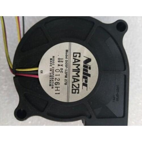 Nidec D05F-12PM 27B DC 12V 0.09A 51x51x15mm 3-wire Server Projector Cooling Fan