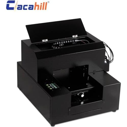 Cacahill A4 3D printer LED UV cooling system for mobile phone case/embossment effect/embossing/business card/lighter printing