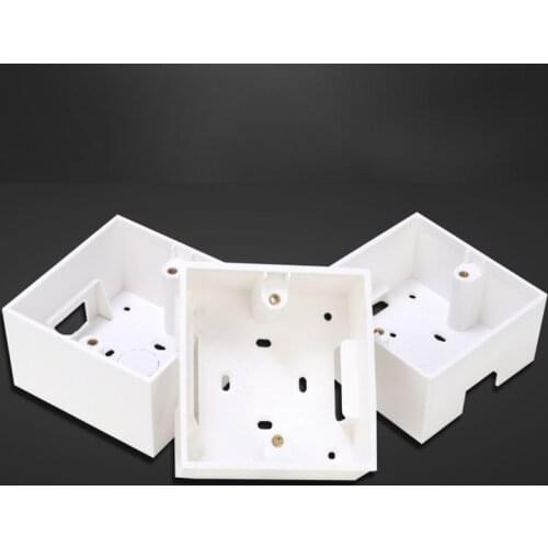 86 Type Surface Mounted Bottom PVC Box Universal Switch Socket Junction Box Wall Mount Switch Box 34mm 40mm 45mm