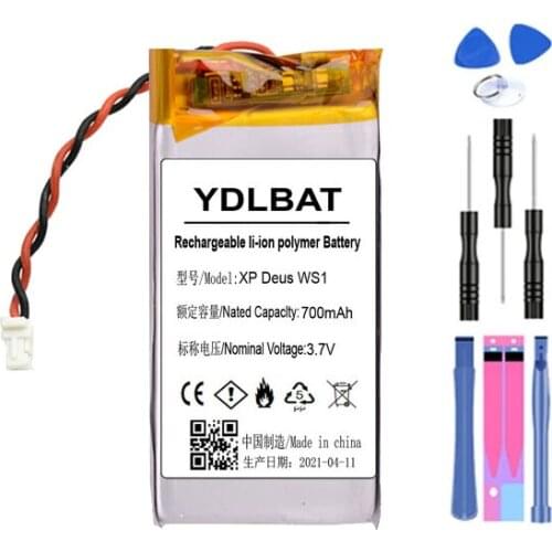 YDLBAT 700 mAh Battery for Metal Detector XP Deus WS1 WS2 WS3 WS4 WS5 Metal Detector