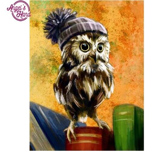 Diamond Embroidery Owl Diamond Mosaic Full Square Rhinestone Diamond Painting Cross Stitch Animals Handmade Craft Gift