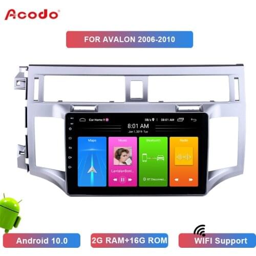 ACODO 2G RAM 16G ROM Android 10.0 Car Radio Multimedia Player For Toyota AVALON 2006-2010 Navigation GPS 2 Din