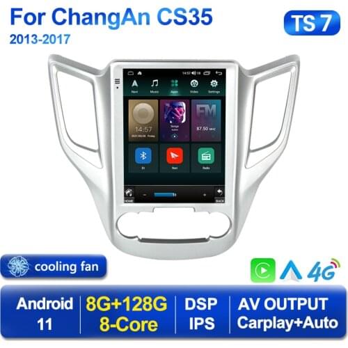 9.7"Tesla IPS Screen Android 11 DSP RDS Car Radio For Changan CS35 2013-2017 GPS Navi Multimedia Headunit Video Recorder 8Cores