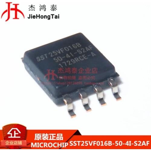 Free shipping SST25VF016B-50-4I-S2AF SOP8 NOR Flas 3V 16M 10PCS