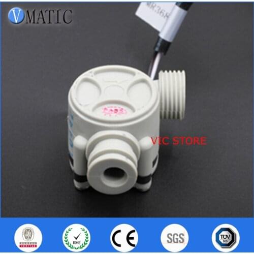 Free Shipping Sensor Switch Low Rate Range 1/2'' Electronic Liquid Plastic Water Flow Meter VCA368