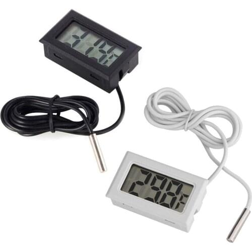 Mini Digital LCD Thermometer Multifunction Waterproof Thermometer Fish Tank Fridge Freezer Aquarium Temperature Measuring Tools