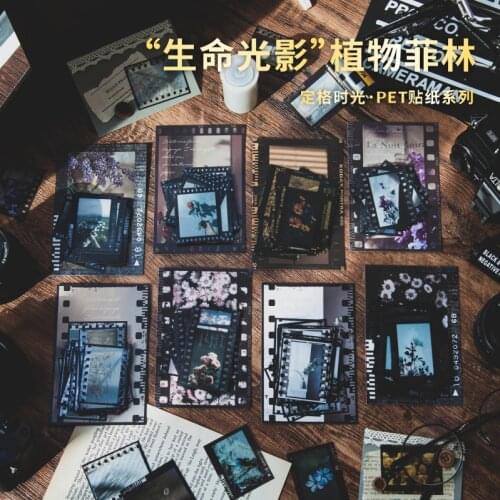 30 pcs Freeze time series Decorative Stickers Scrapbooking Stick Label Diary Album stationery Retro film Sticker Accessories