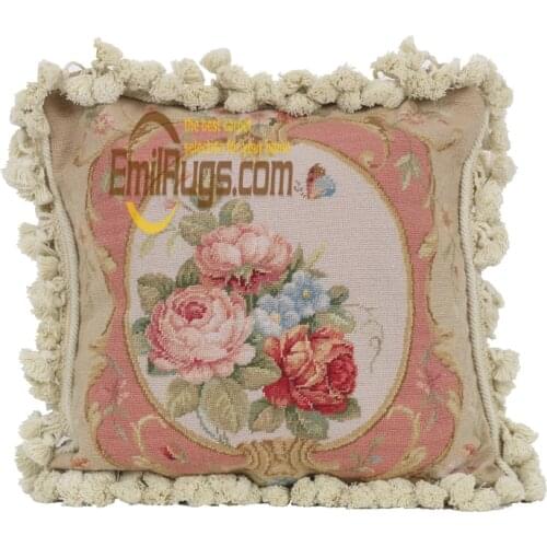 Needlepoint ethnic cushion cover Outdoor Patio Furniture Floor Fleece aubusson For Chairs