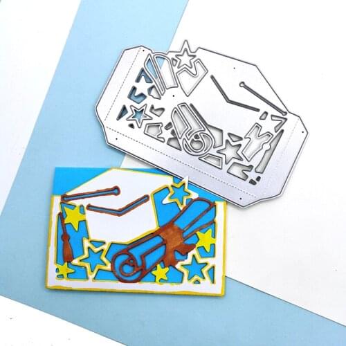 Julyarts Trencher Cap Cut Die 2021 Scrapbooking Cutting Dies Stencil Scrapbooking Photo Album Card Paper Embossing Craft DIY