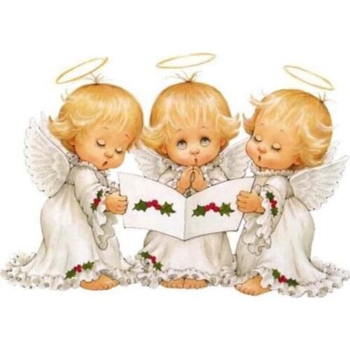 5d Diy Diamond Painting Cross Stitch Religion Diamond Embroidery Angel Girl Picture Landscape Wall Sticker Full Diamond Mosaic