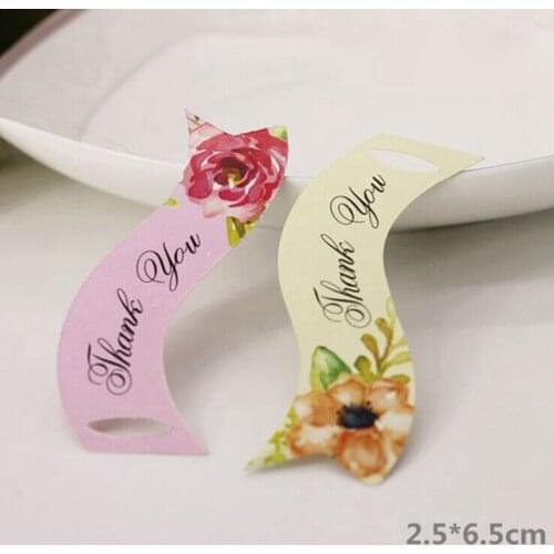 Hot 100pcs Vintage thank you Gift favor tags Rustic wedding wish tree present tag various party Card DIY Scrapbook handmade