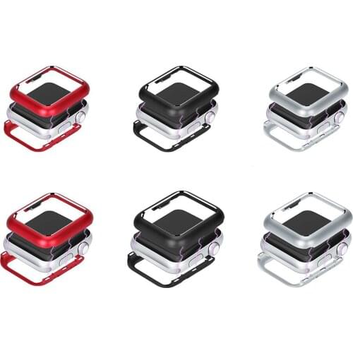 Magnetic king metal Protective Case Accessories for iWatch4 watch3 shell watch cover 40 44MM